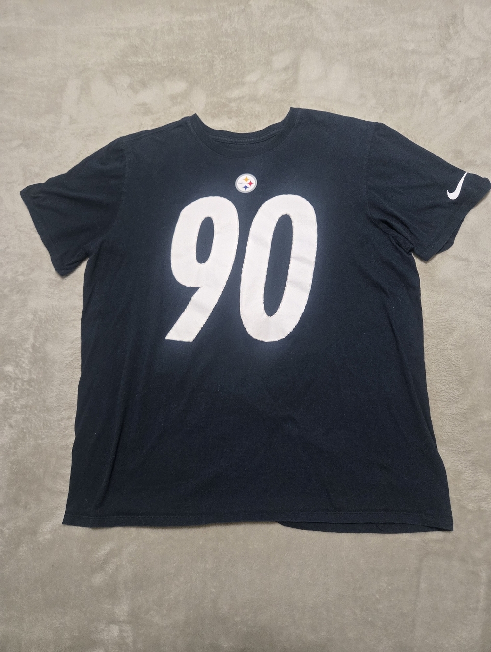 Nike Pittsburgh Steelers #90 T.J. Watt "The Nike Tee" Mens Size XL NFL